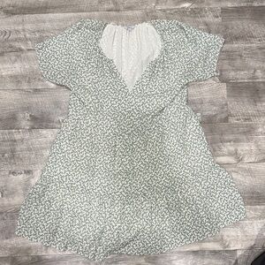 Rails Green and Cream Floral Dress